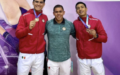 MÉXICO CONSIGUE HISTÒRICA MEDALLA DE BRONCE COPA DEL MUNDO DE GIMNASIA DE TRAMPOLÍN